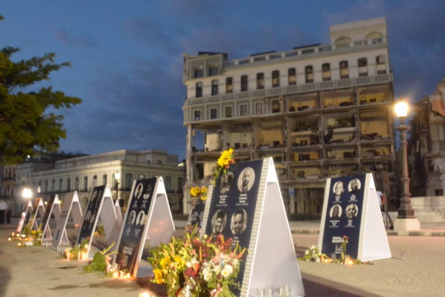 Cuba rinde homenaje a víctimas del Hotel Saratoga