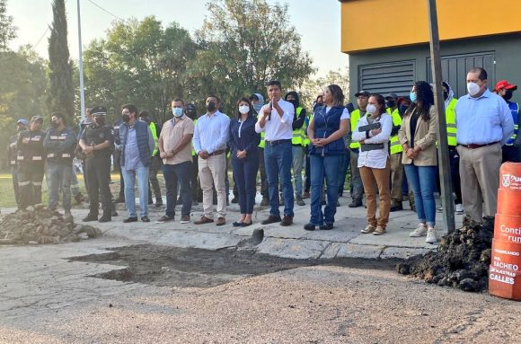 Eduardo Rivera Pérez arranca segunda etapa de mantenimiento vial