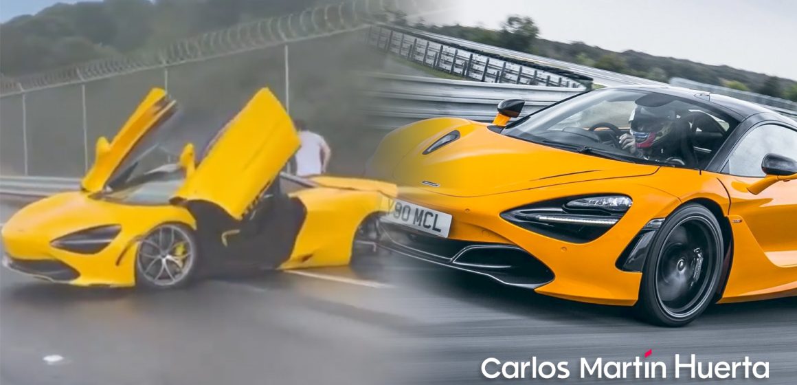 (VIDEO) McLaren de 6 millones de pesos choca en autopista