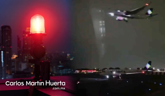 (VIDEO) Preocupante incidente en el AICM; dos aviones cerca de colisionar