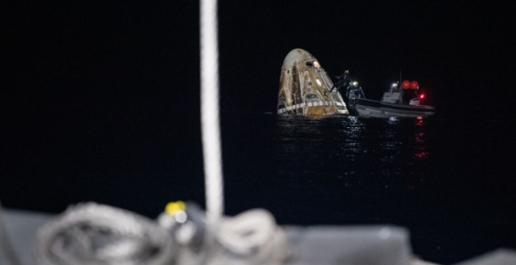 Nave SpaceX sobrevoló la Península de Yucatán