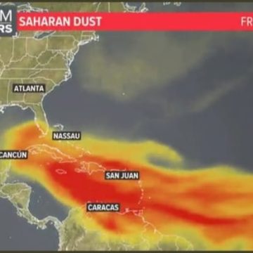 Nube de polvo del Sahara llega a México