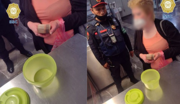 Mujer recupera tupper con 6 mil pesos en el Metro