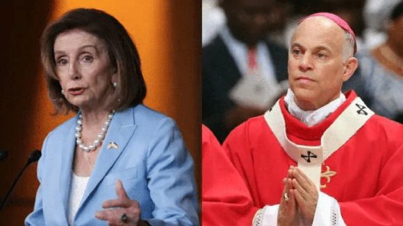 Arzobispo prohíbe recibir la comunión a Nancy Pelosi por apoyar el aborto