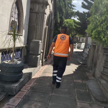 Ayuntamiento de Puebla revisa medidas de seguridad en panteones por el Día del Padre