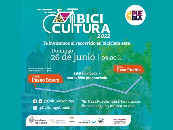 Organizan Cultura y Congreso del Estado rodada “Bici Cultura 2022”