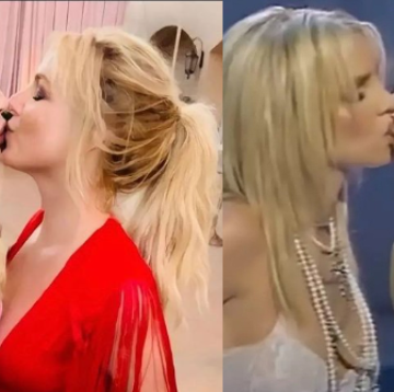 Madonna y Britney Spears recrean icónico beso de los MTV Music Awards