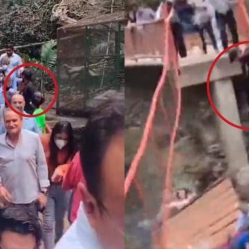 “Por imprudencia de una persona que empezó a saltar” Puente colgante colapsó: alcalde de Cuernavaca