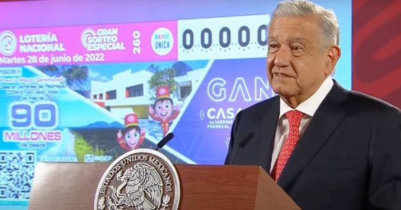 AMLO lanza nuevo sorteo de la Lotería para “ganar y ayudar al prójimo”