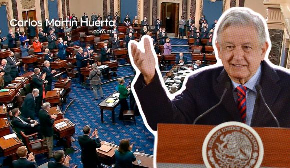 AMLO emplaza a senadores de EEUU presentar pruebas sobre vínculo con el narcotráfico