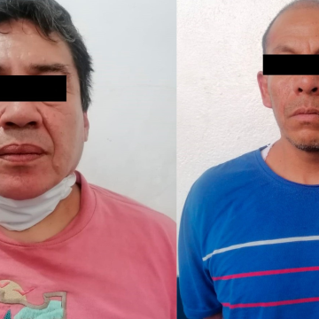 Policía Municipal de Puebla detuvo a dos hombres por el asalto a Elektra de Villas de San Alejandro