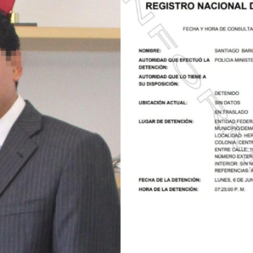 Detienen a Santiago N, colaborador cercano a López Zavala