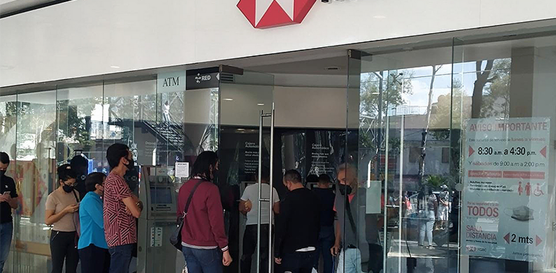 HSBC suspenderá servicio de cajeros, compras en línea y con tarjetas físicas este domingo