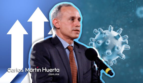 Hugo López-Gatell alza covid Contagios por Covid-19 siguen al alza: López-Gatell