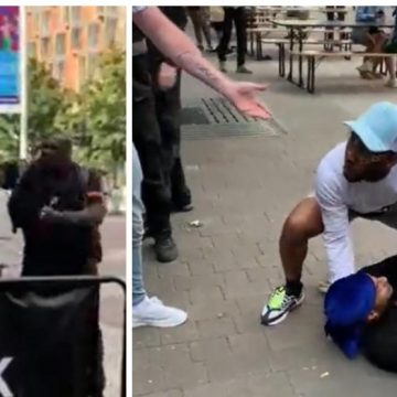 (VIDEO) Boxeador noquea a hombre que estaba fuera de control