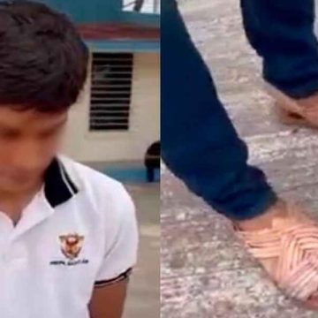 Joven se burla de compañero por tenis pirata; su padre lo obliga a ir a escuela en chanclas