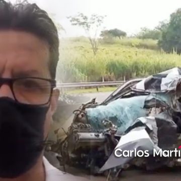 (VIDEO) Fue a hacer reportaje de un fatal accidente y descubre que la víctima fue su hijo