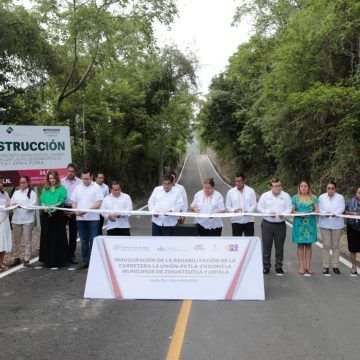 Inaugura MBH carretera La Unión-Patla-Chicontla