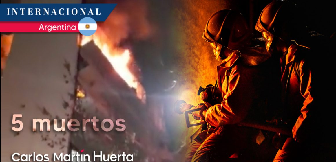 (VIDEO) Impresionante incendio en edificio de Buenos Aires deja 5 muertos; tres eran niños