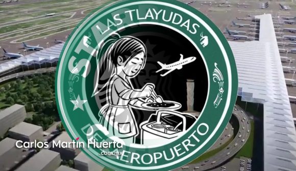 Buscan registrar logo para “Tlayudas del Aeropuerto”; conócelo