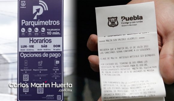 Por mal uso de parquímetros han aplicado 3,641 multas en Puebla
