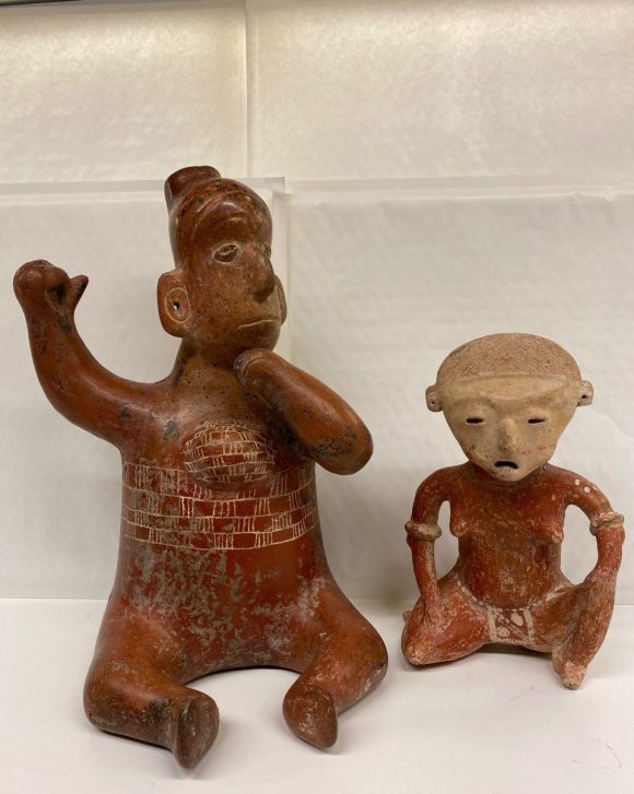 México recupera dos piezas precolombinas utilizadas para publicidad