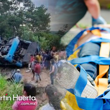 Volcadura de camión con peregrinos deja nueve muertos en Chiapas