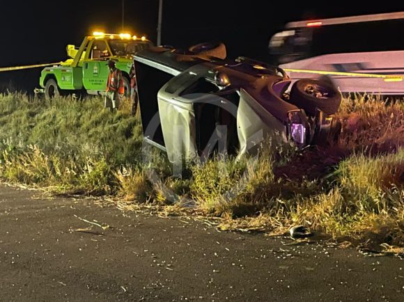 volcadura izúcar Muere conductor frente al arco de seguridad de Izúcar