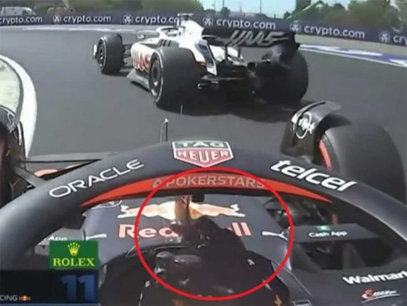 Enfurece “Checo” Pérez  y hace seña obscena a Mick Schumacher