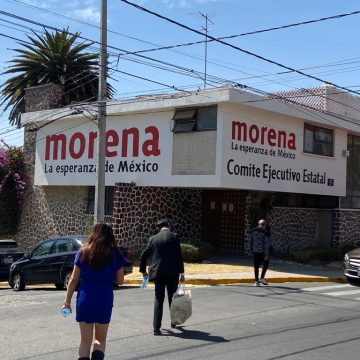 Ex perredistas provocan zafarrancho en evento de Morena