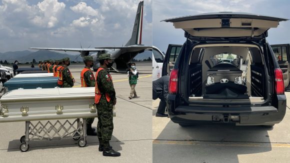 Llegan a México cuerpos de 8 migrantes que murieron en tráiler de Texas