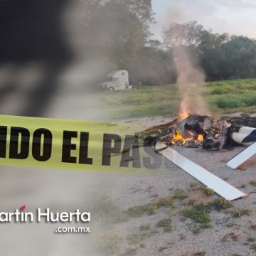 Enfrentamiento deja muertos e incendio de helicóptero en San Luis Potosí