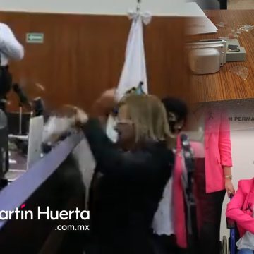 (VIDEO) Diputada morenista pelea por urna y lastima a compañera