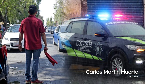 Franeleros detenidos por apartar lugares