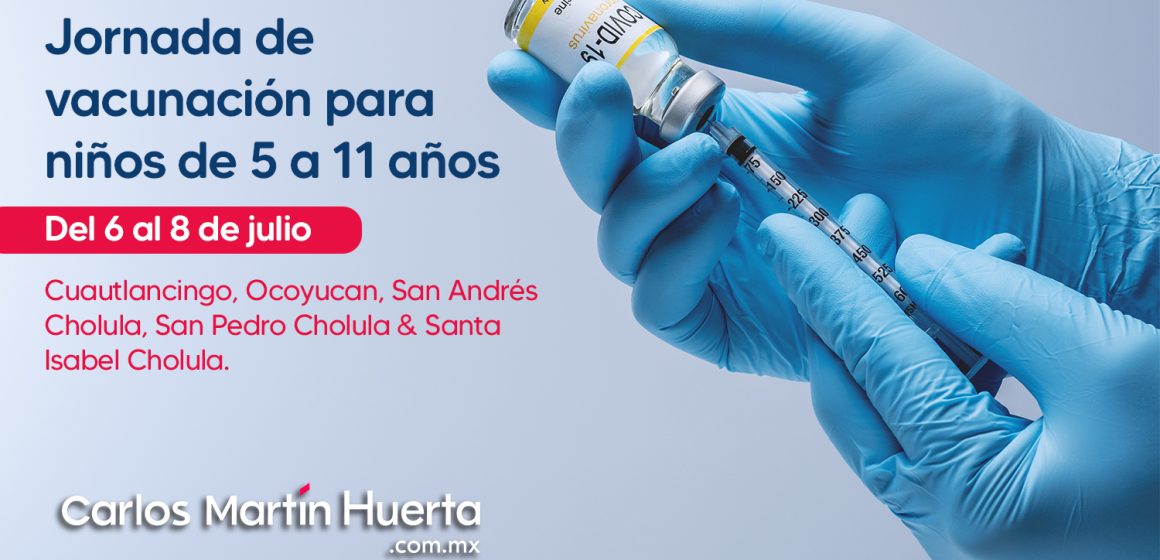 Iniciará vacunación contra COVID-19 para menores de 5 a 11 años en municipios de zona conurbada