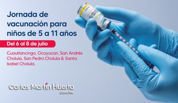 Iniciará vacunación contra COVID-19 para menores de 5 a 11 años en municipios de zona conurbada