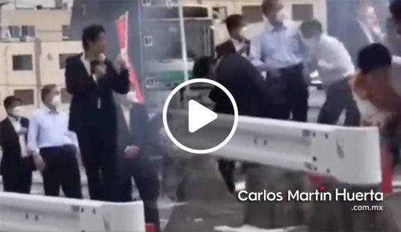 (VIDEO) Captan el momento del ataque a Shinzo Abe