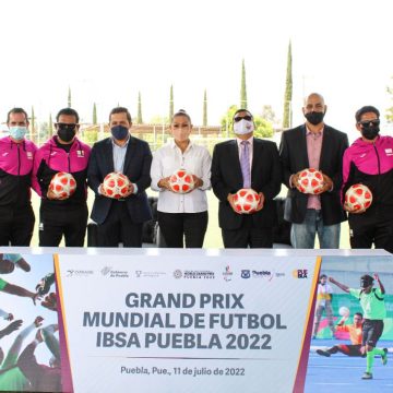 Todo listo para el Grand Prix Mundial de Futbol IBSA Puebla 2022