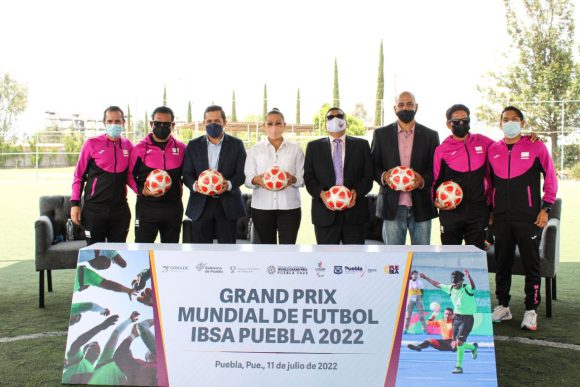 Todo listo para el Grand Prix Mundial de Futbol IBSA Puebla 2022