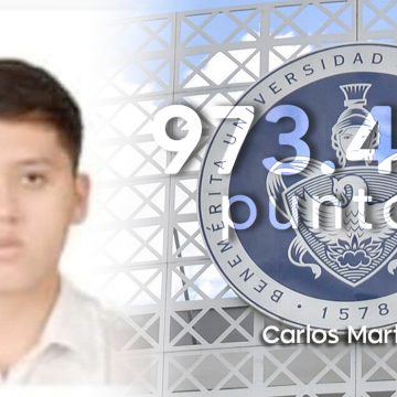 Estudiante de Tehuacán obtuvo el puntaje más alto del examen BUAP 2022