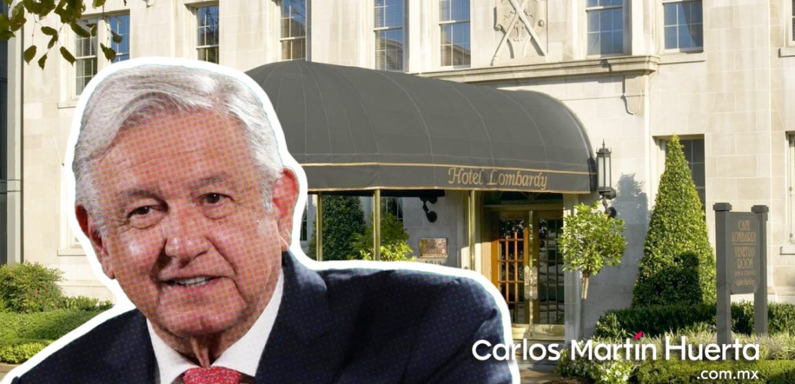 Cuánto cuesta una noche en el Hotel Lombardy, lugar en el que AMLO se hospeda en Washington