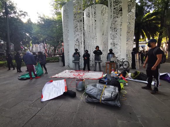 SSC asegura que no hubo represión en manifestación de estudiantes
