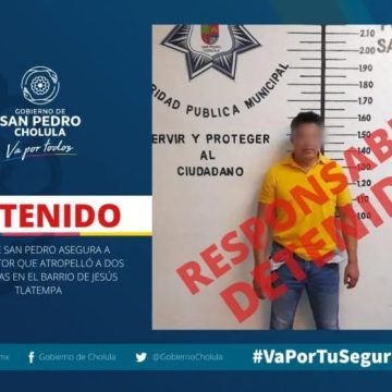 Conductor presuntamente borracho arrolló a una pareja en San Pedro Cholula, un fallecido