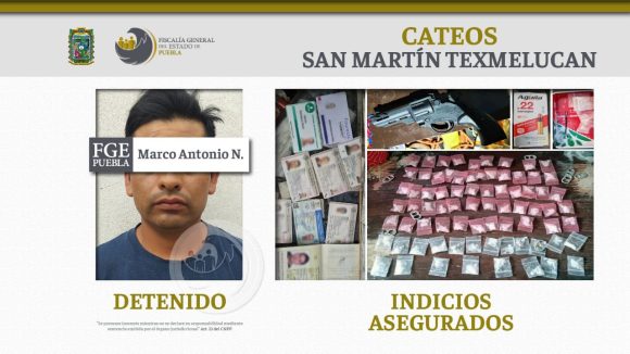 cateos Texmelucan Aseguran más de 140 dosis de droga y 7 vehículos en Texmelucan