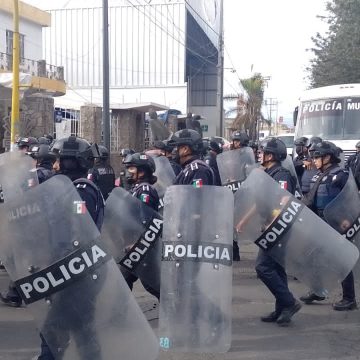 Policía Municipal con el apoyo del Estado implementó operativo especial en la 46 Poniente