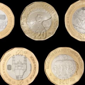 Monedas conmemorativas de 20 pesos ganan premio internacional