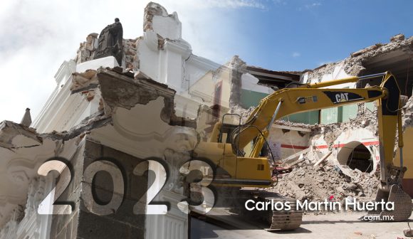 Hasta 2023 reconstrucción de inmuebles dañados por sismos de 2017 en Puebla