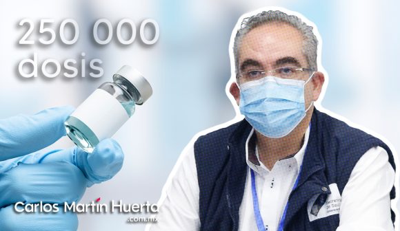 Llegan a Puebla 250 mil dosis contra Covid-19 para menores de 12 a 17 años