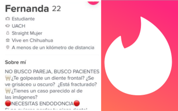 Dentista abre Tinder por trabajo