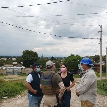 Finalizan trabajos de fuga de gas en San Cristóbal Tepatlaxco; familias podrán regresar a sus casas